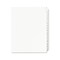 Avery 25-Tab '1 - 25' Label 8-1/2 in. x 11 in. Preprinted Legal Exhibit Side Tab Index Dividers - White (1 Set)